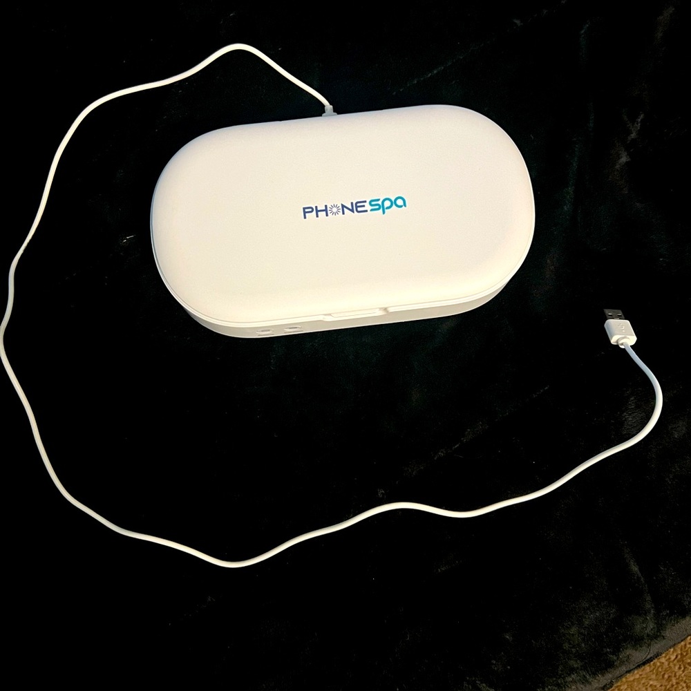 Phone spa sanitizer with led light and aroma